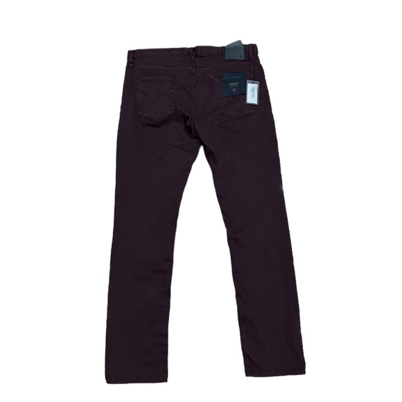 John Varvatos Star Bowery Jeans Slim Straight Bordeaux Sz 31 NEW NWT REG $198 - Picture 3 of 4